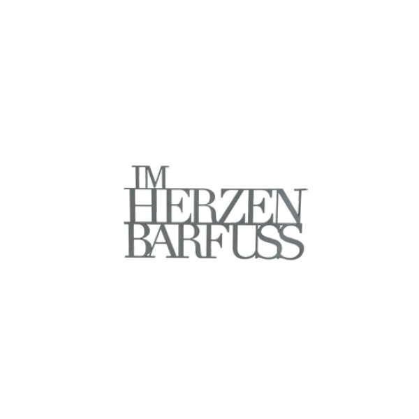 Wandpoesie "Im Herzen Barfuss" 6er Set