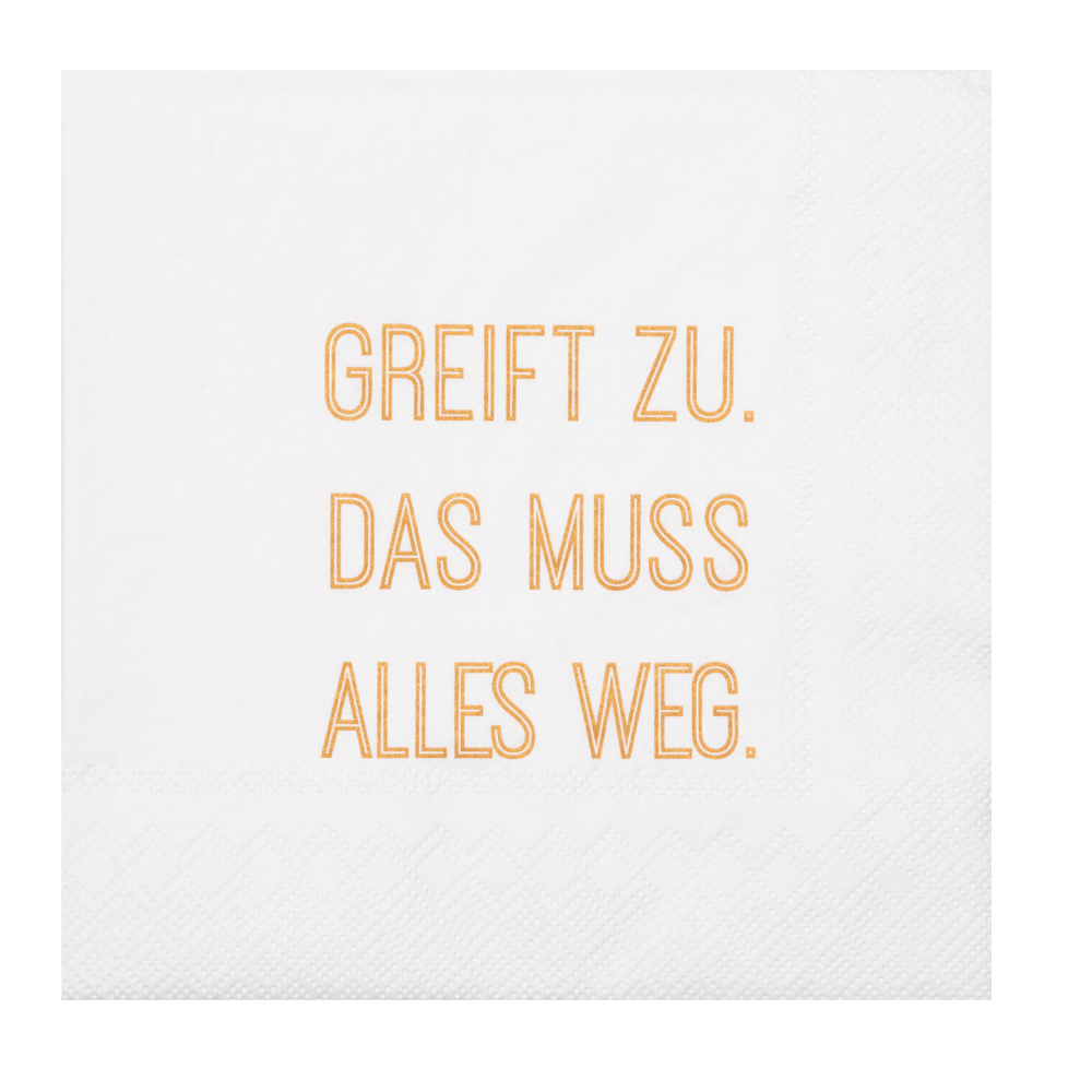 Serviette "Greift zu"