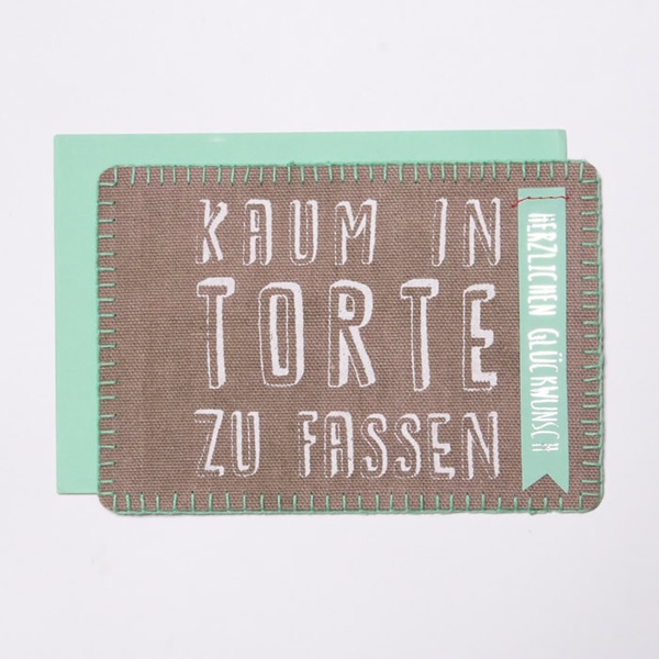 Stoffpost "Kaum in Torte zu fassen"