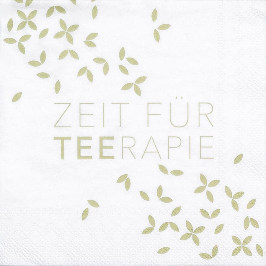 Cocktailservietten "Zeit für Teerapie"