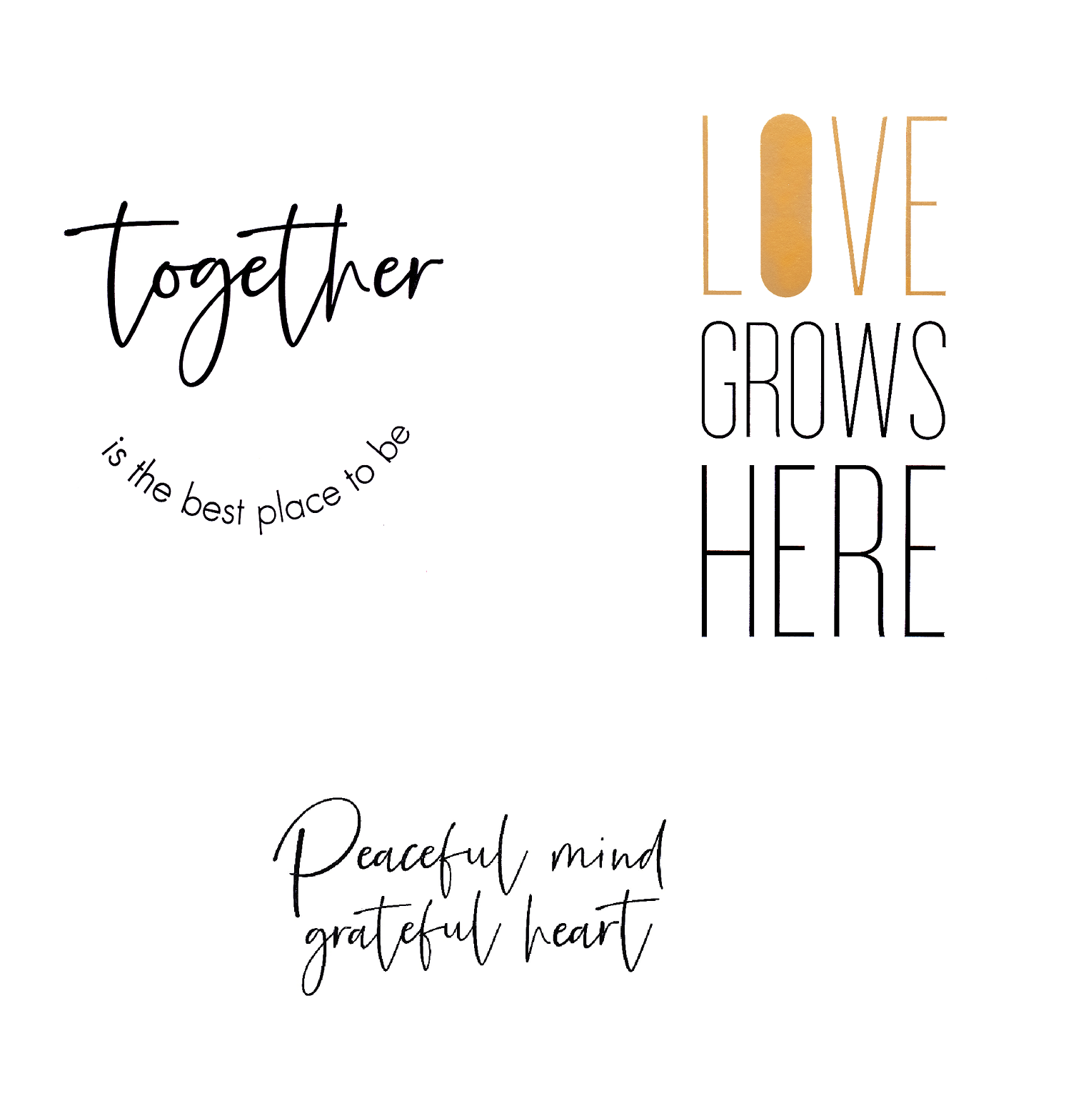 Grafikset "Love grows here"