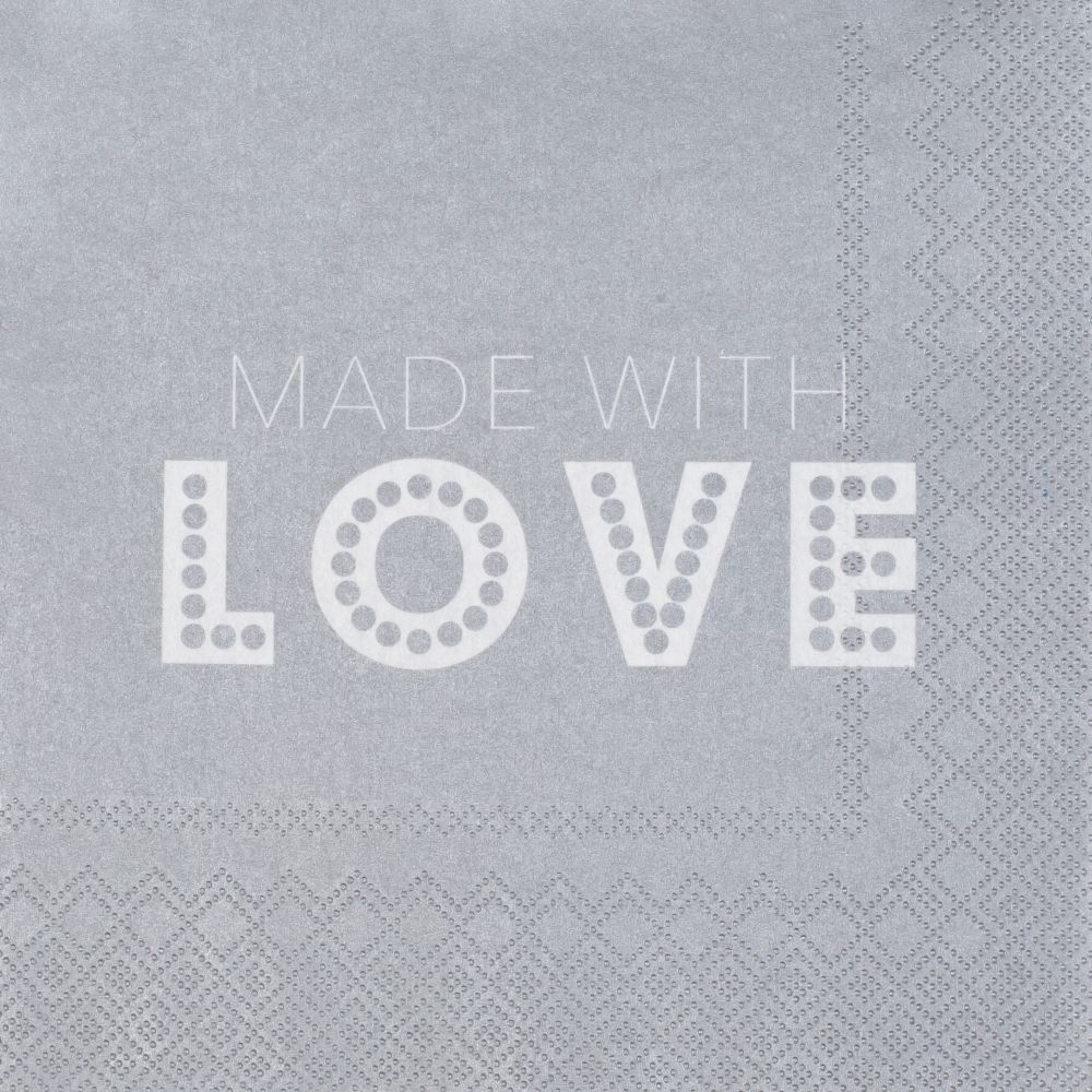 Serviette "Made with love"