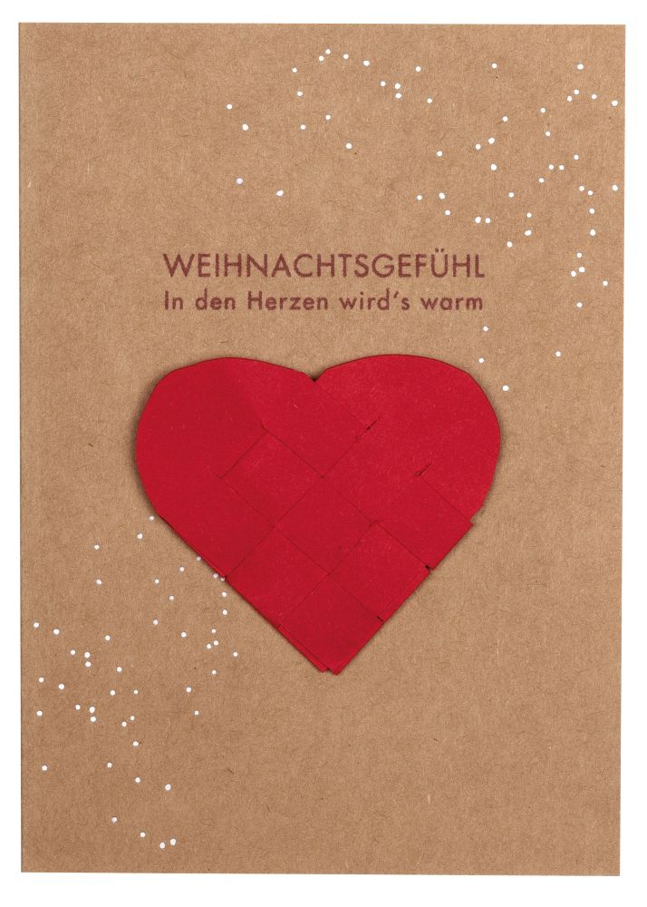 Papierkunstkarte "Weihnachtsgefühl"