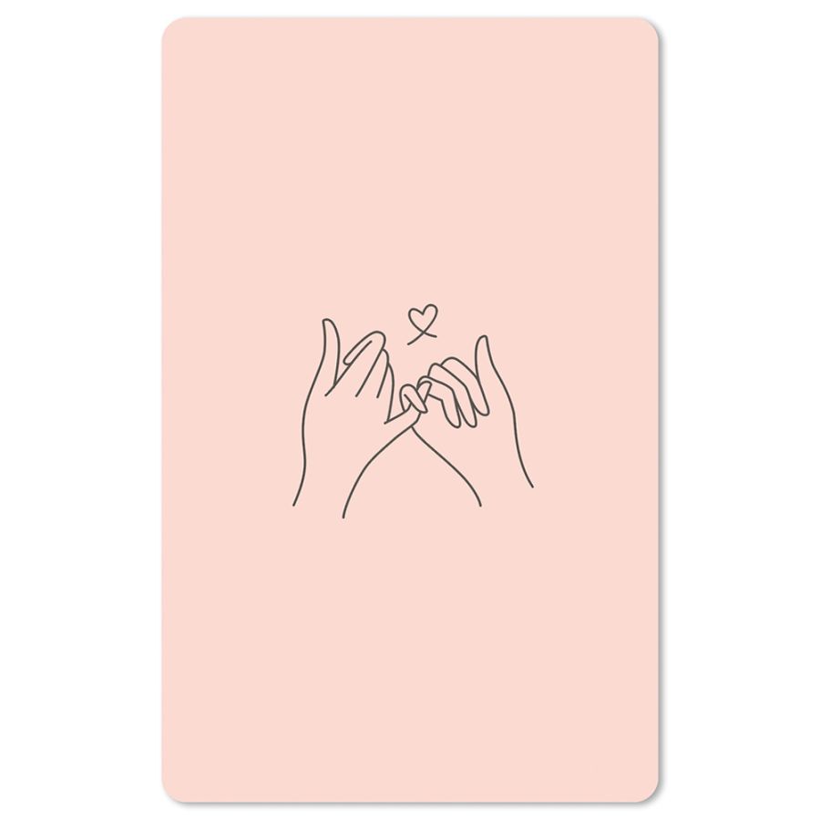 Lunacard Postkarte "pinkie promise"