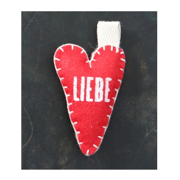 Filzherzen "Liebe"