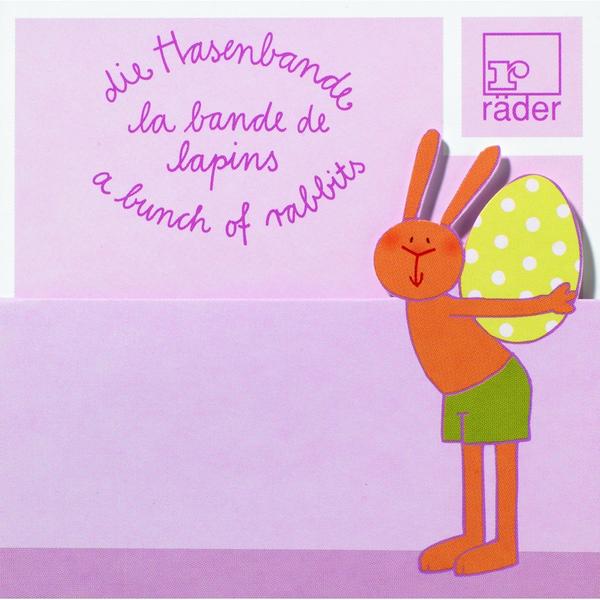 Hasenbande Tischkarte Hugo Hase 20 x 6er Set