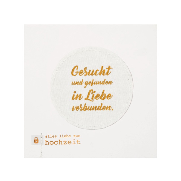 Hochzeitskarte "Gesucht und gefunden"