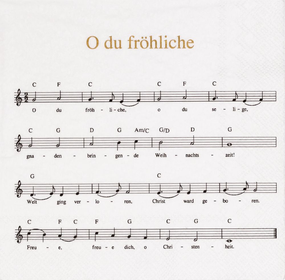 Serviette "O du fröhliche"