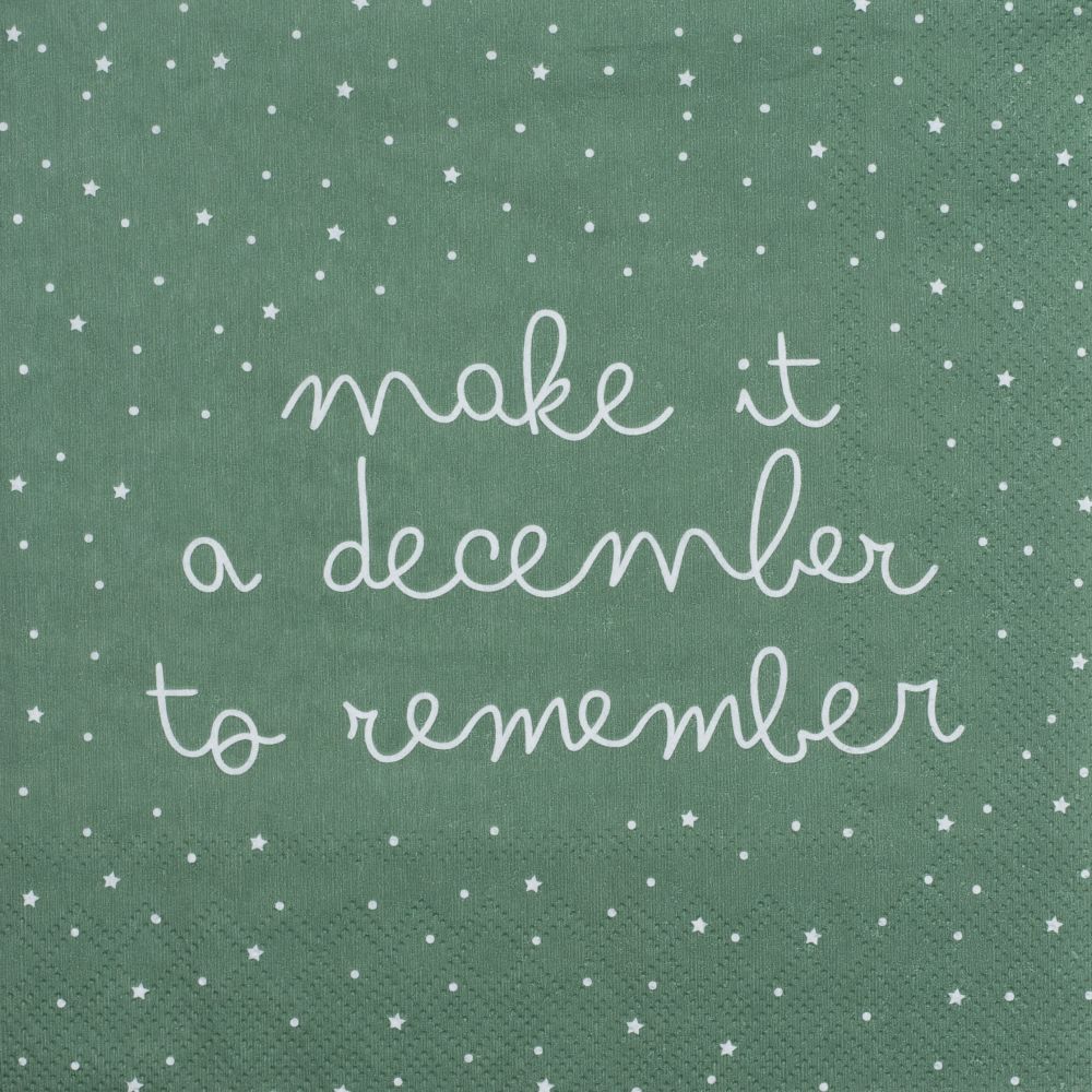 Serviette "december to remember"