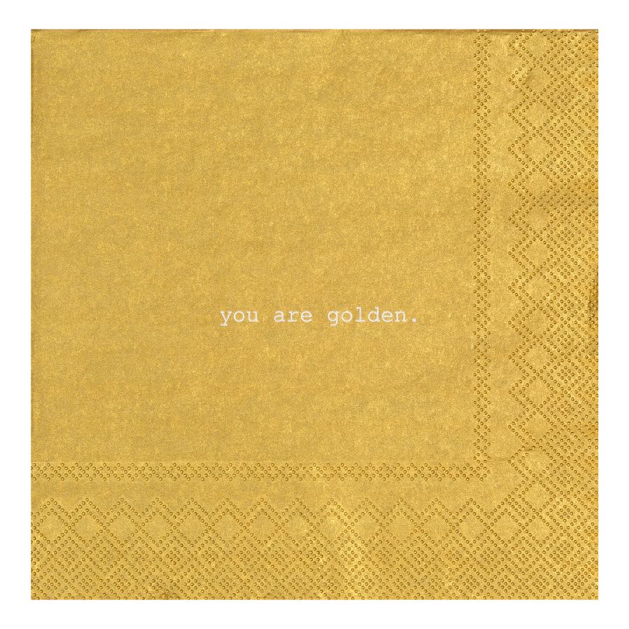 Serviette "You are golden"