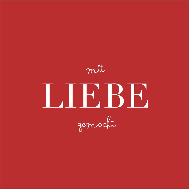 Serviette "Mit Liebe gemacht"