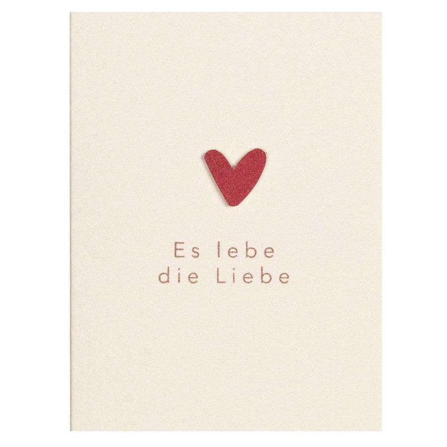 Minikarte "Es lebe die Liebe"