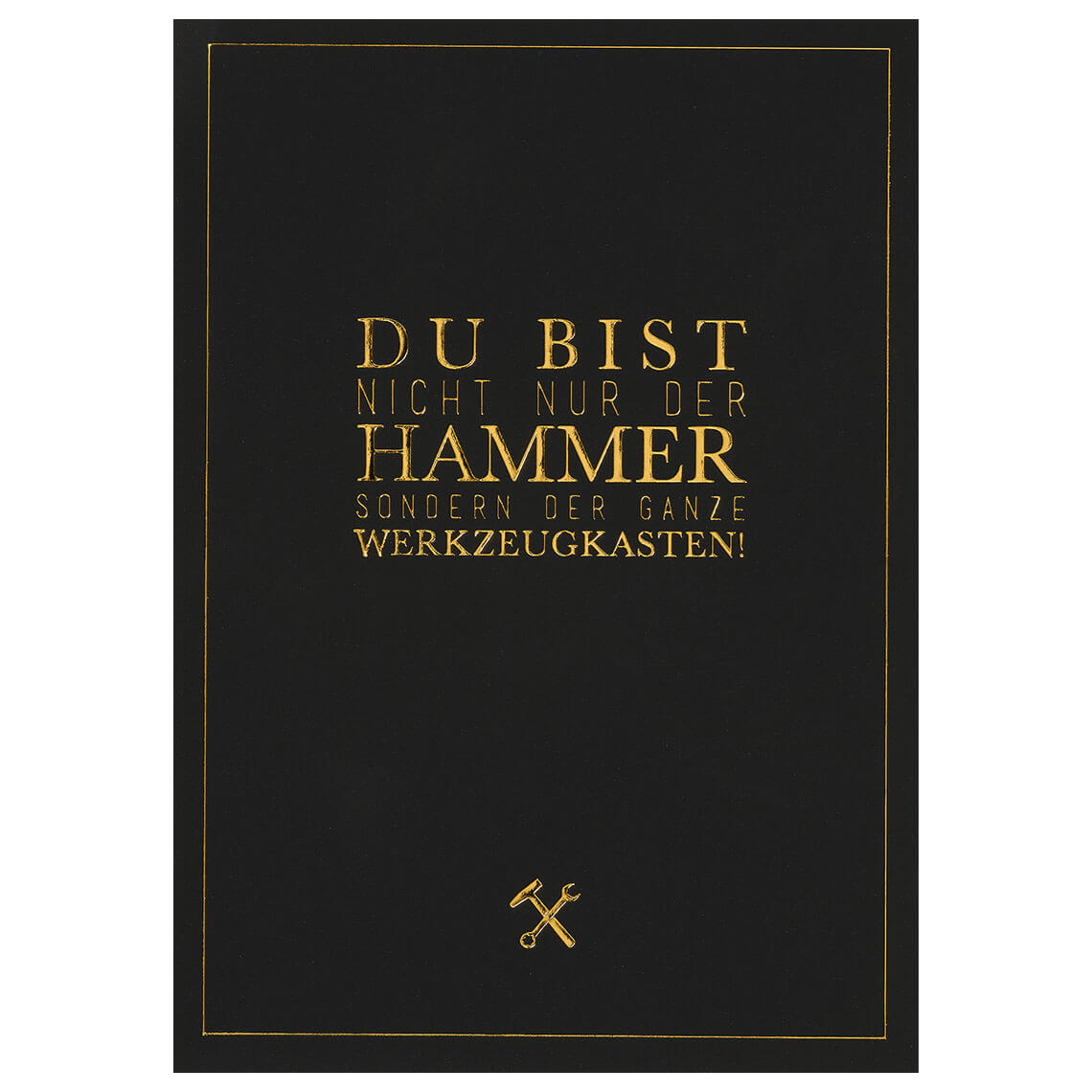 Herren Postkarte "Du bist nicht nur der Hammer"