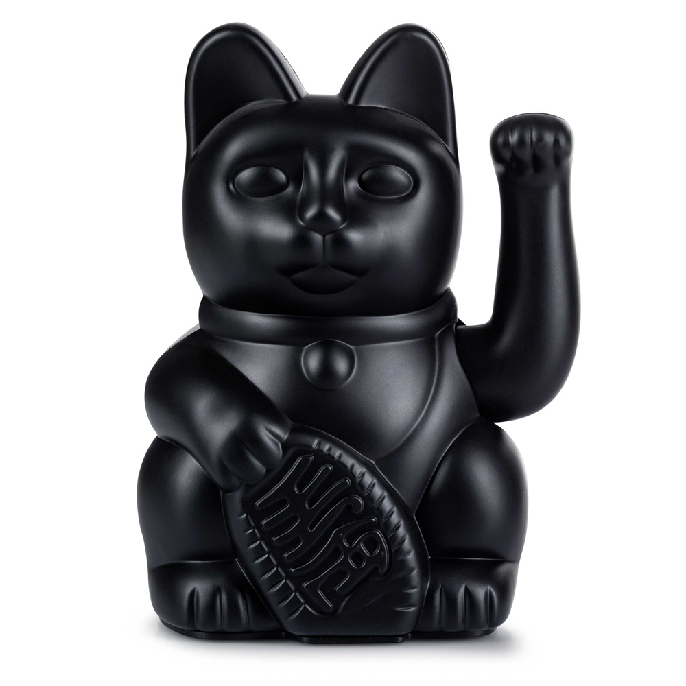 Winkekatze "Lucky Cat Black"