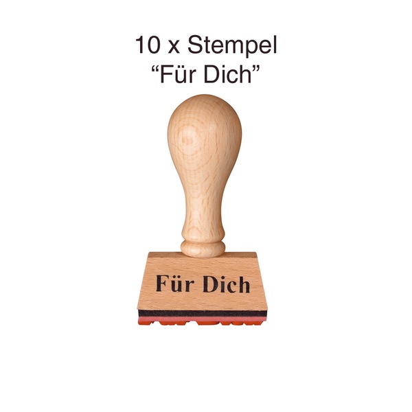 Stempel "Für Dich" 10er Set