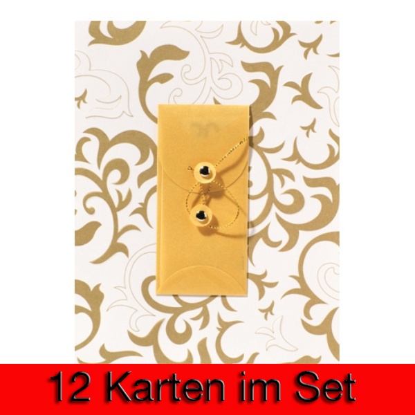 Gutschein Präge Karte "Neutral" 12er Set