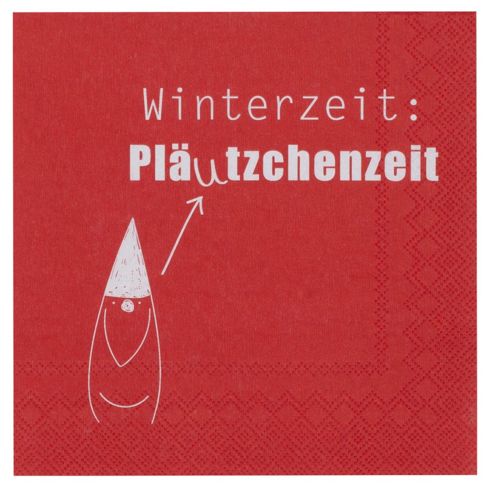 Serviette "Winterzeit Pläutzchenzeit"