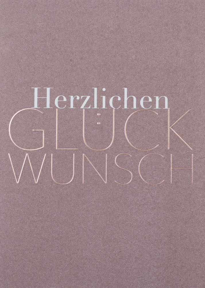 Glückwunschkarte "Herzlichen Glückwunsch"