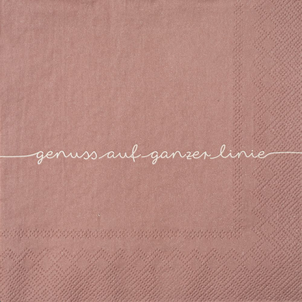 Serviette "Genuss auf ganzer Linie"