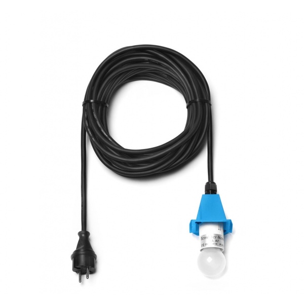 Kabel für Außenbereich & Abdeckplatte Blau, 10 m