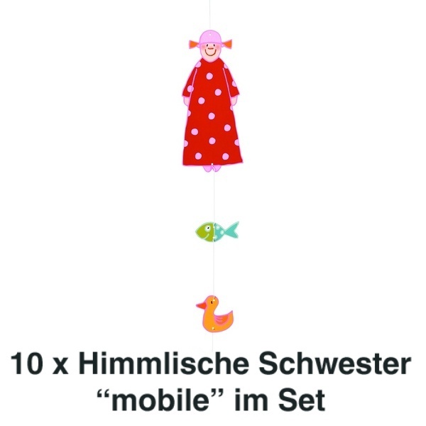 Himmlische Schwestern Mobile Rosine 10er Set