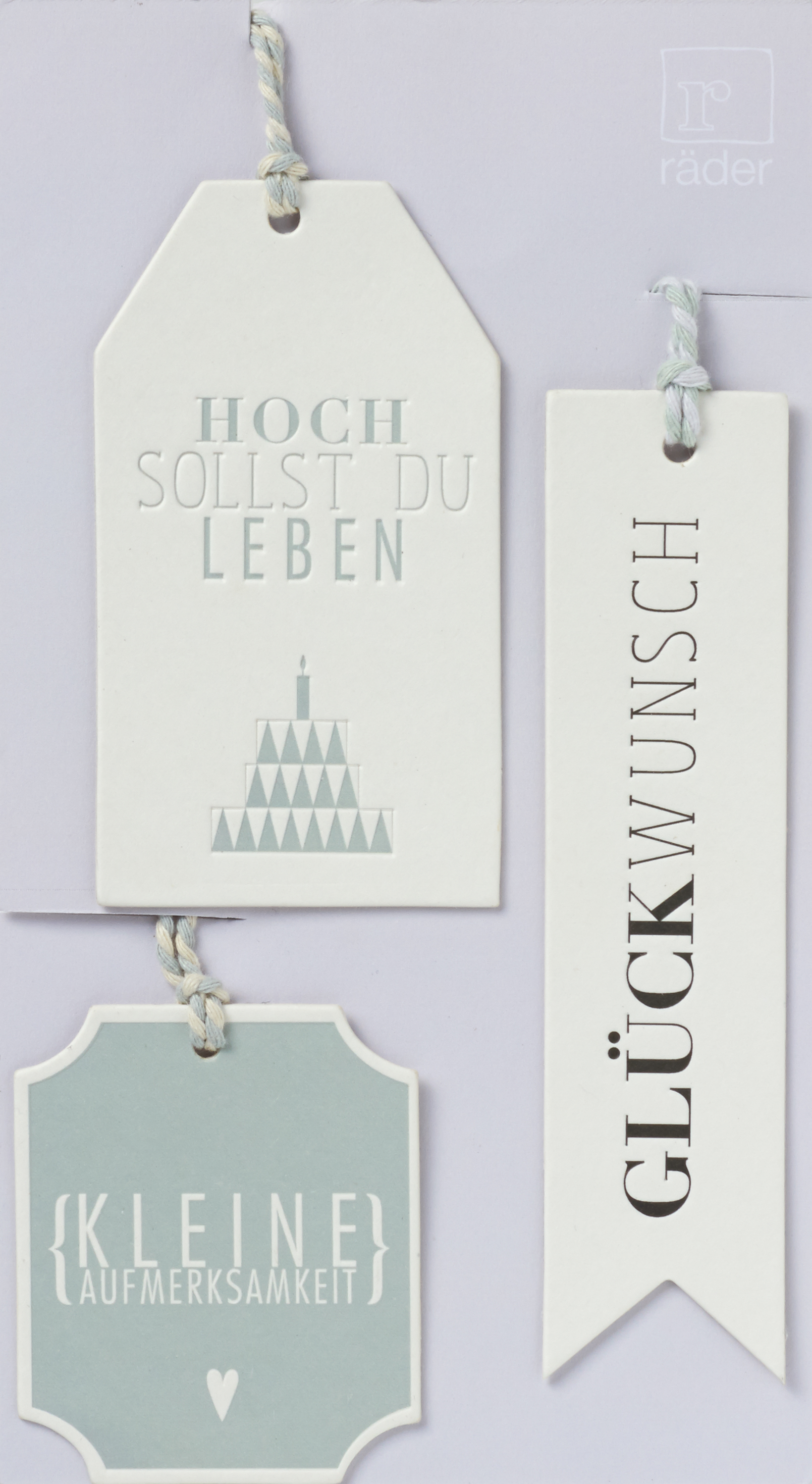 Geschenkset Anhänger - Kleine Aufmerksamkeit - Hoch sollst Du leben - Glückwunsch -