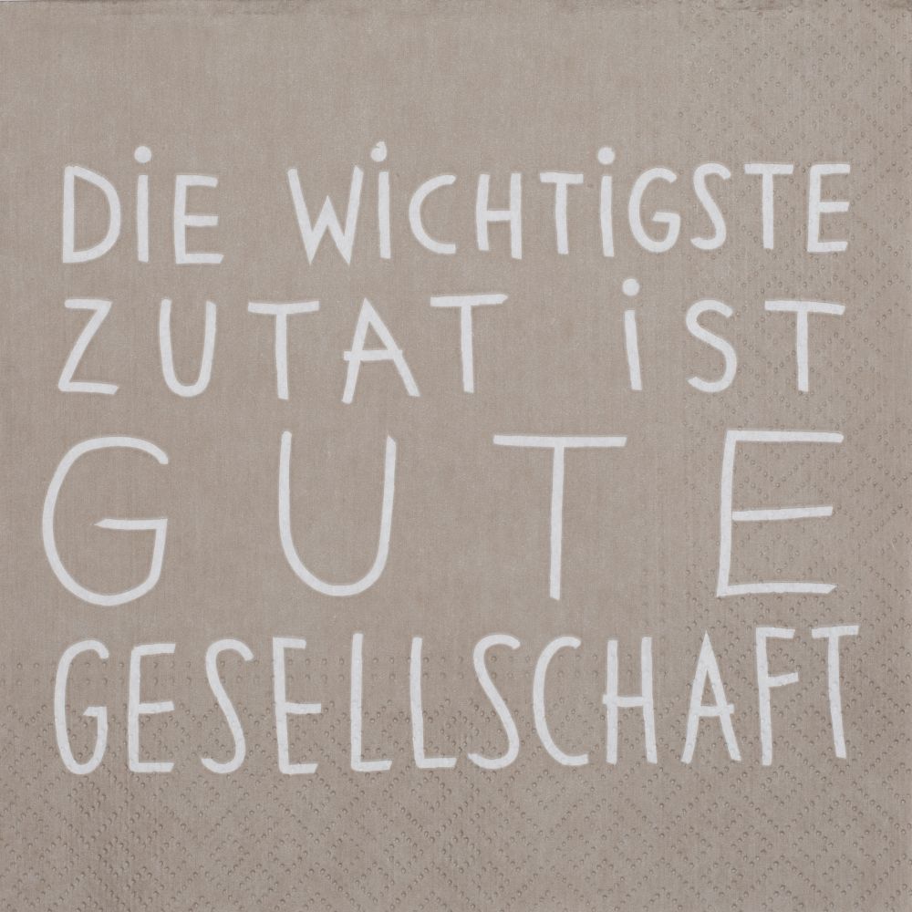 Serviette "Die wichtigste Zutat"