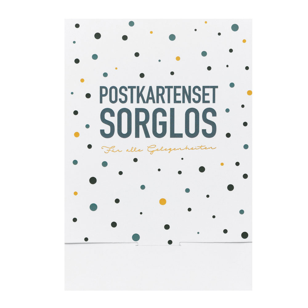 Postkartenset "Sorglos", 6er Set