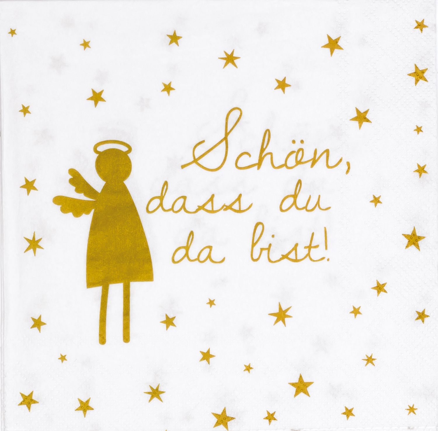 Serviette "Schön, dass du da bist"