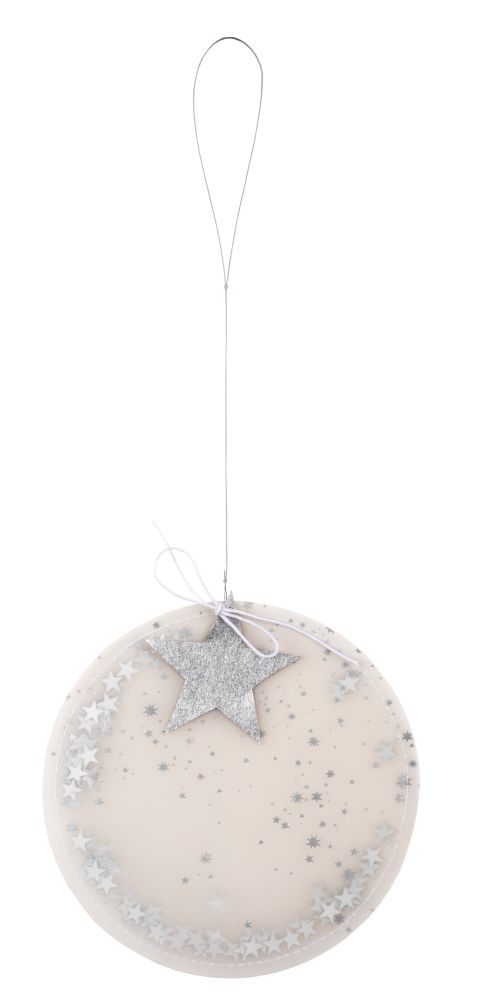 Kreisornament 2er Set, silber