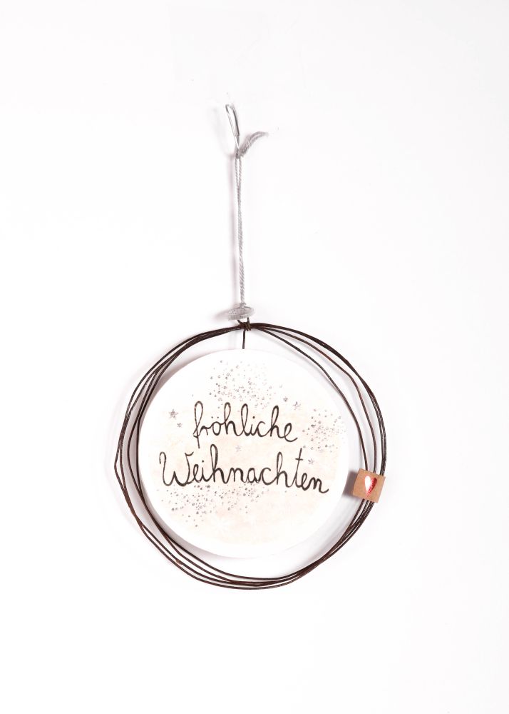 Winterzauberornament "Fröhliche Weihnachten"