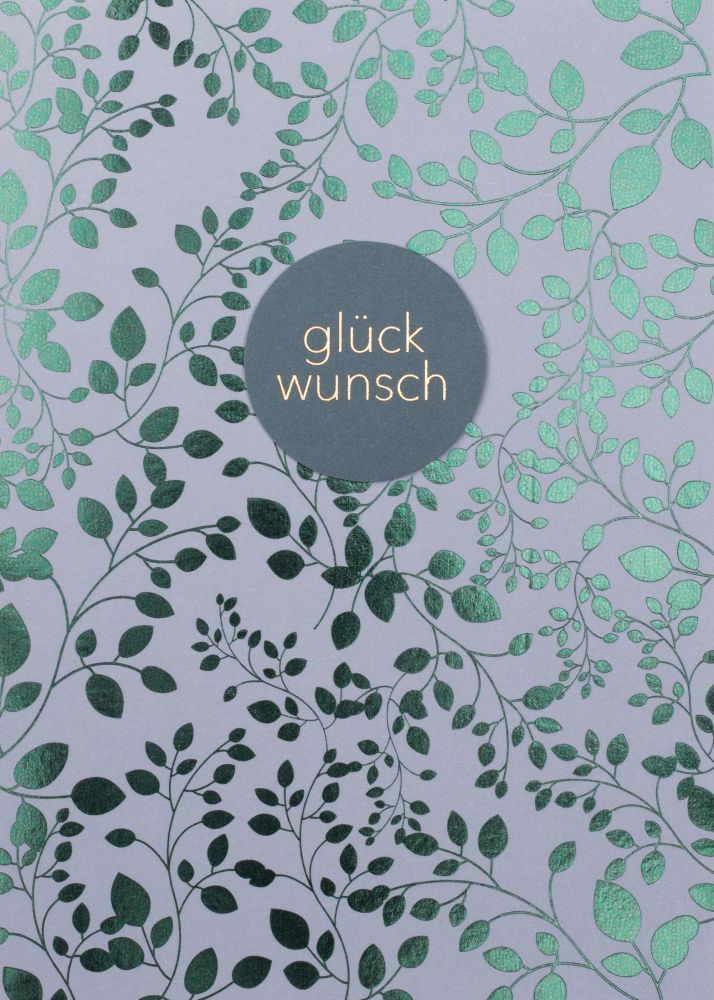 Blumengrußkarte "Glückwunsch"