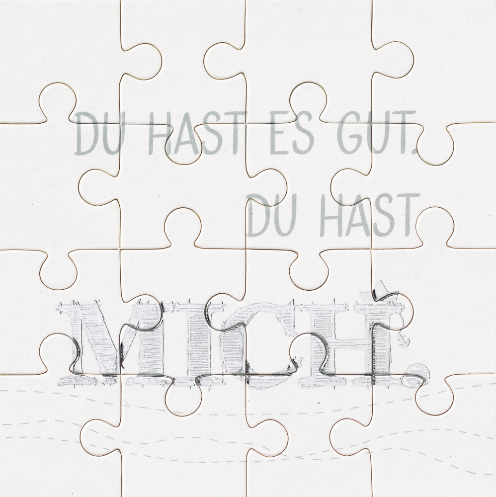 Puzzlekarte "Du hast es gut..."