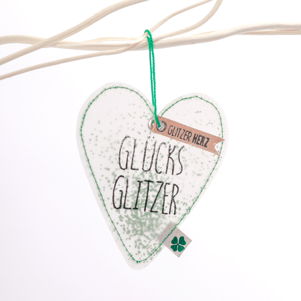 Glitzer Herz "Glücksglitzer"