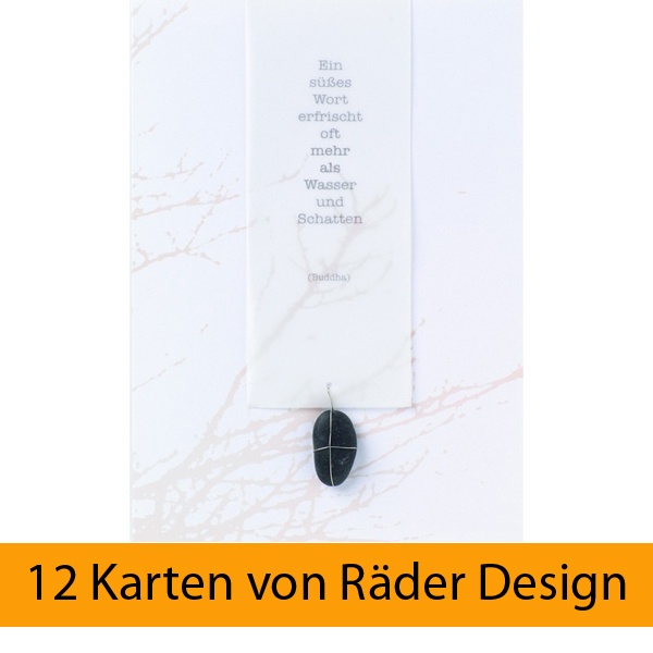 Zen Karte "Ein süßes Wort..." 12er Set