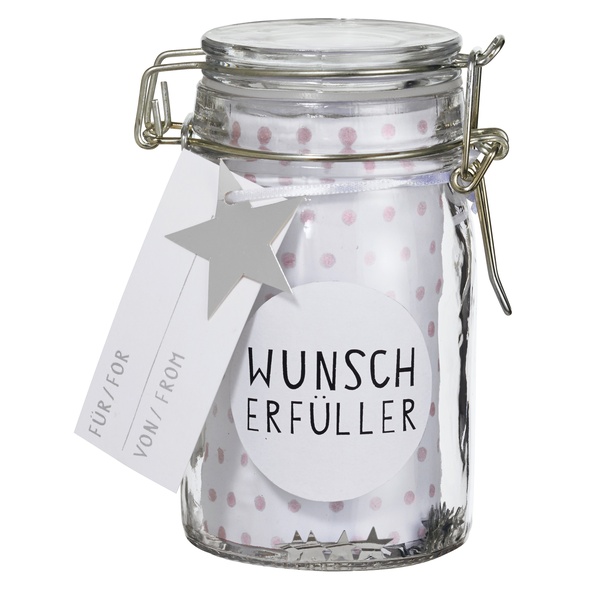 Herzstücke Geschenkglas Wunscherfüller