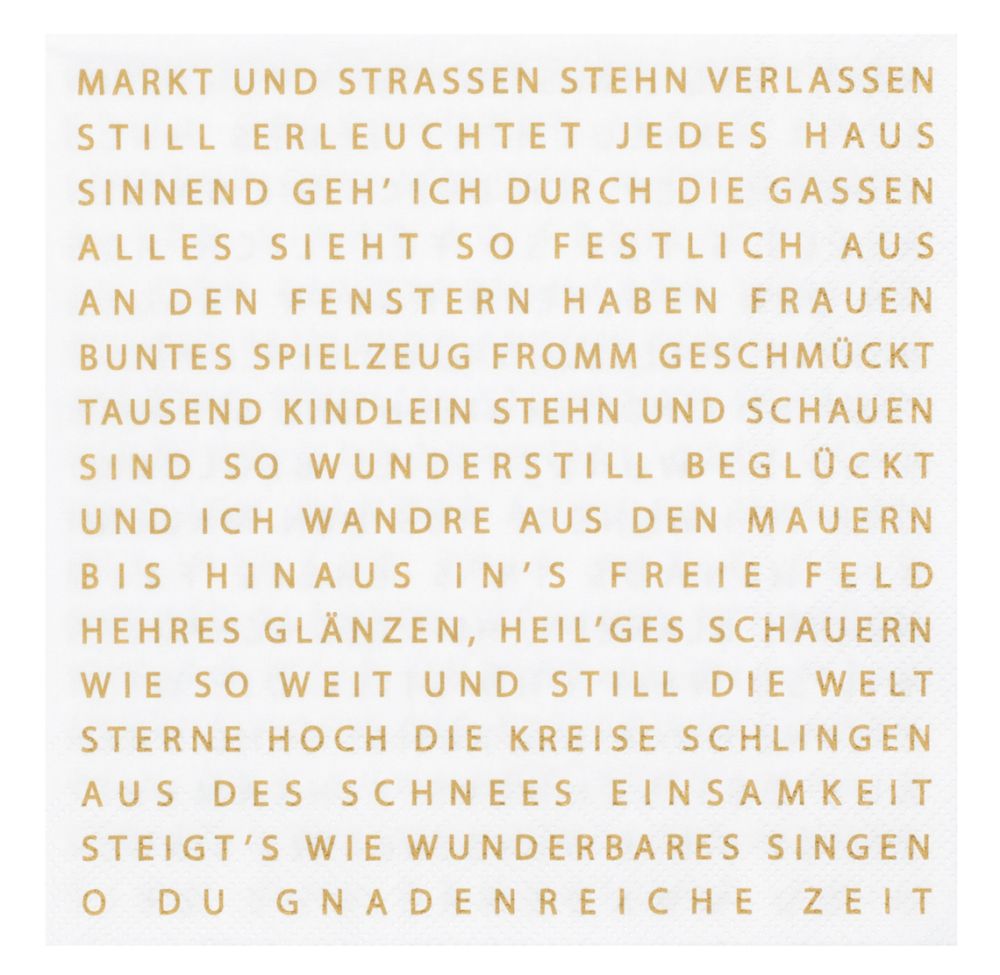 Serviette "Weihnachtsgedicht"