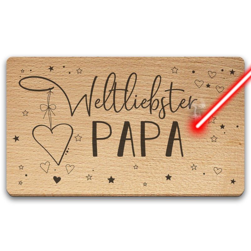 Holzbrett "Weltliebster Papa"