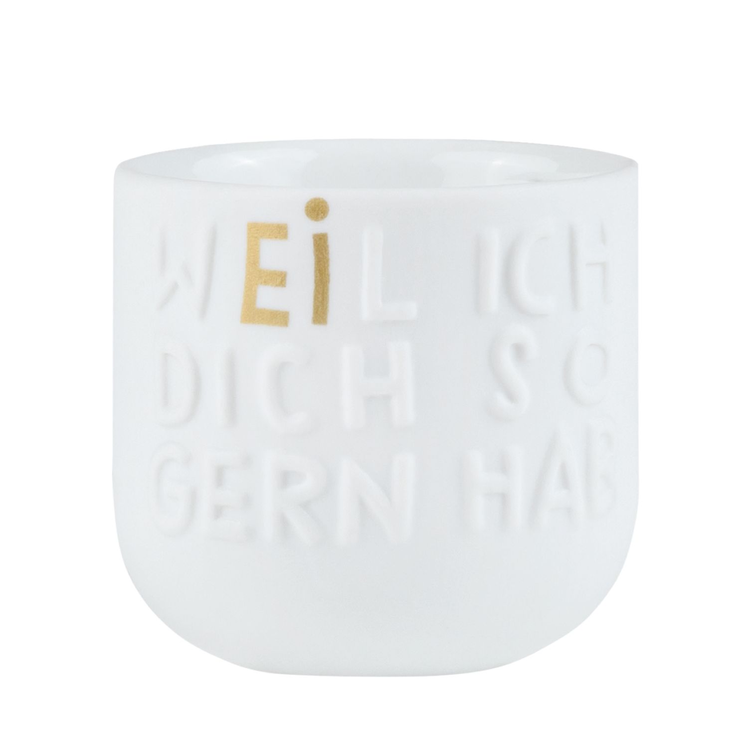 Guten Morgen. Eierbecher "Weil ich dich so gern hab"