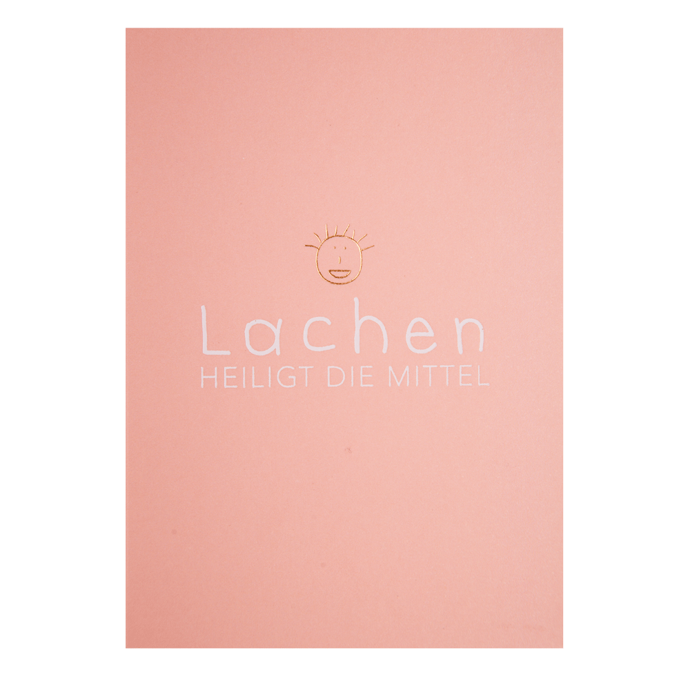 Postkarte Wortwitz "Lachen"