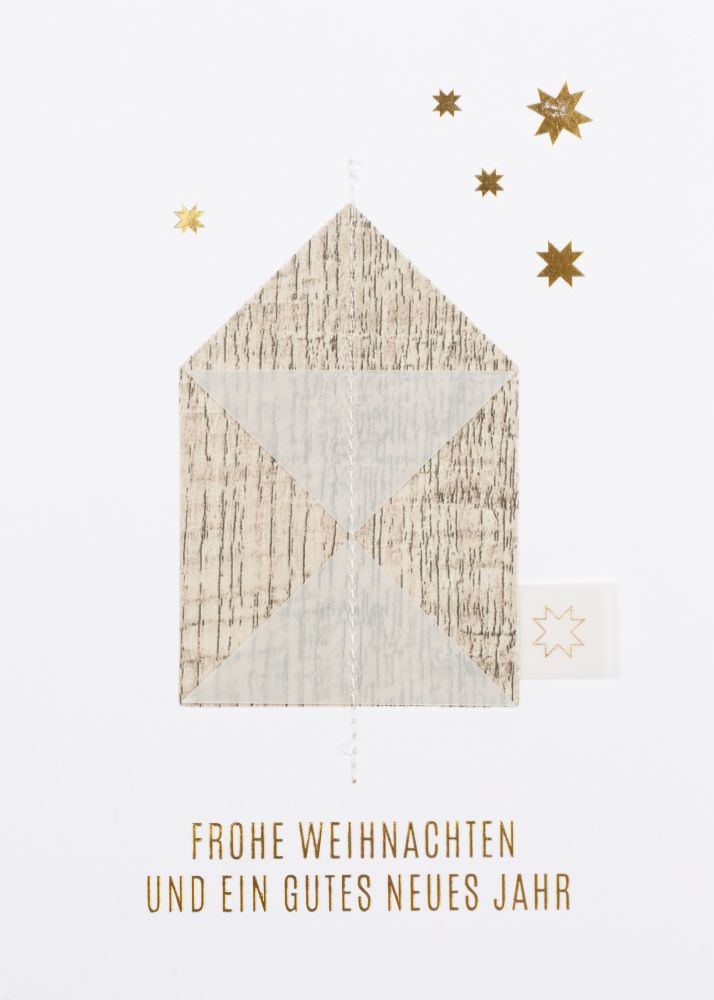 Geometrie Weihnachtskarte "Frohe Weihnachten"