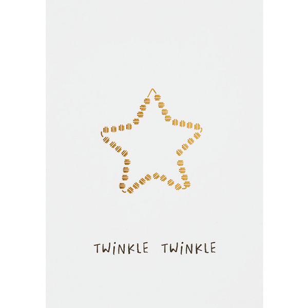 Weihnachts Illustration Postkarte "Twinkle Twinkle"