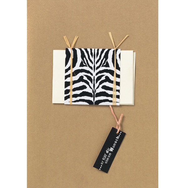 Geschenkgutscheinkarte "Zebra"