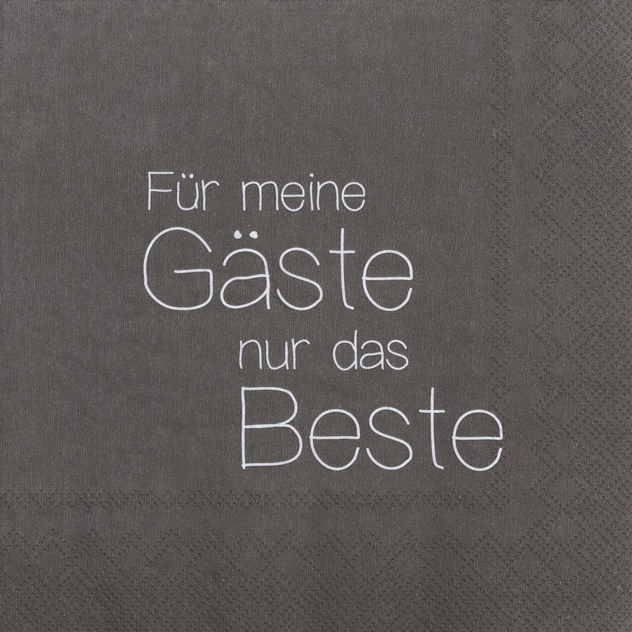 Servietten "Für meine Gäste nur das Beste"