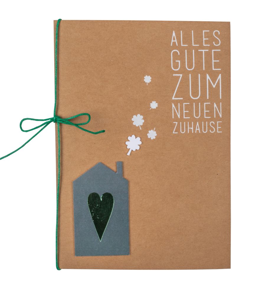 Häuschenkarte "Alles Gute zum neuen Zuhause"