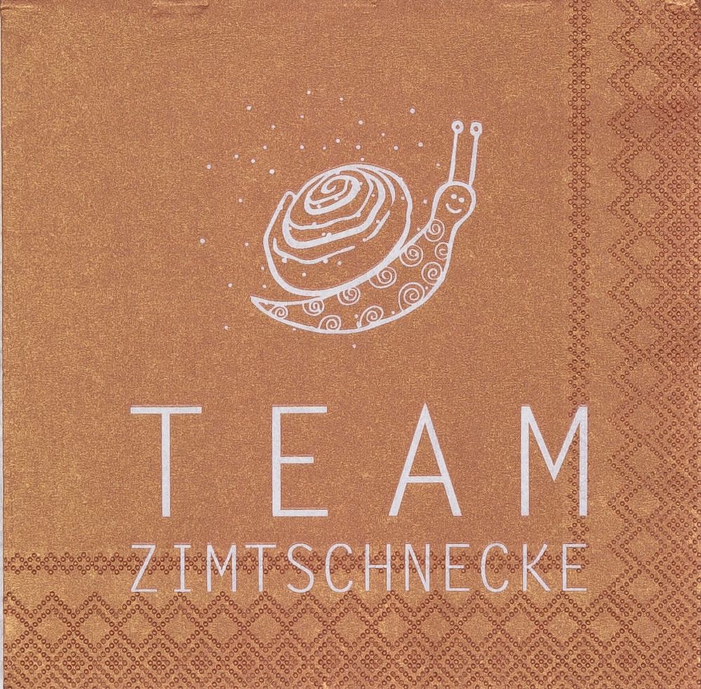 Cocktailserviette "Team Zimtschnecke"