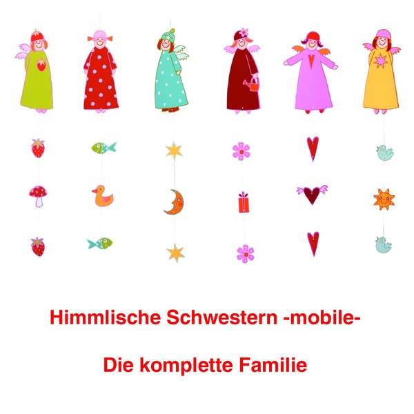 Himmlische Schwestern Mobile Familie 6er Set