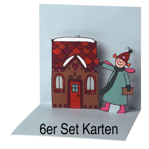 Himmlische Schwestern Pop-Up Karte "Motiv 5" 6er Set