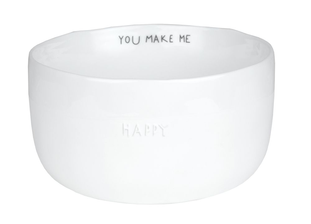 Guten Morgen. Schale "You make me happy"