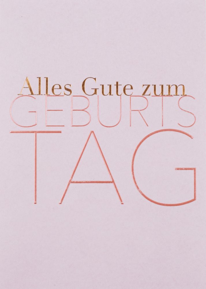 Glückwunschkarte "Alles Gute zum Geburtstag"